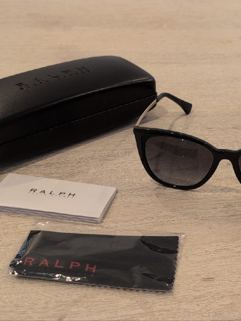Ralph Lauren Black Women's-Style Sunglasses with Gray Gradient Lenses RA5248
